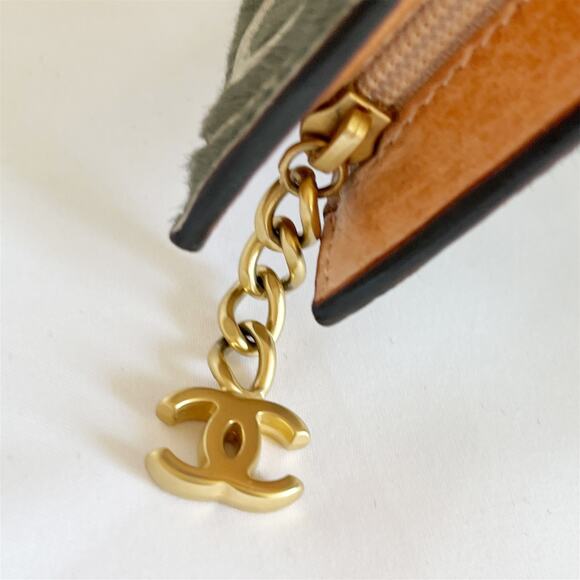 CHANEL Mini Pouch Purse Haraco Moss Green RARE Find - Picture 6 of 15